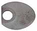 Top jaw, .75 x .92" oval, with .26" hole, old style